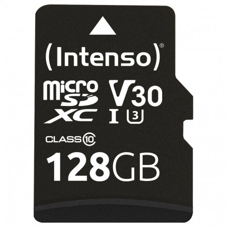 CARD Intenso professionaalne MicroSDXC 128GB mälukaart koos SD-adapteriga