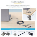 "StarTech 25-Pack Universal Laptop Lock 6.6ft (2m)"