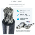 "StarTech 25-Pack Universal Laptop Lock 6.6ft (2m)"