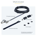 "StarTech 25-Pack Universal Laptop Lock 6.6ft (2m)"