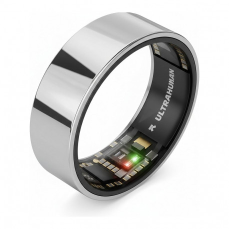"Ultrahuman AIR Smart Ring Space Silver Größe 8"