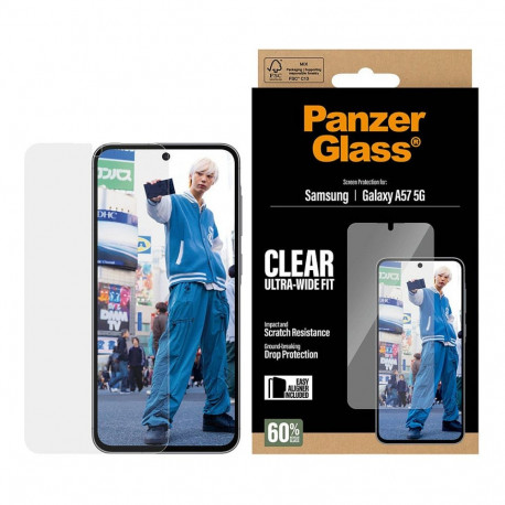 "PanzerGlass Displayschutz Samsung Galaxy A57 | Ultra-Wide Fit m. EasyAligner"