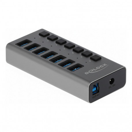 Väline USB 5 Gbps 6 pordiga jaotur lüliti ja SD / Micro SD pesaga