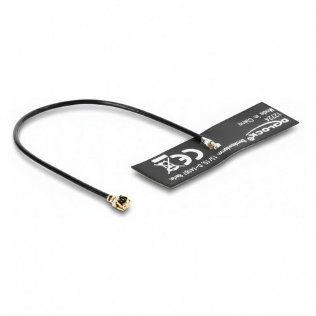 Delock WiFi 6 antenn I-PEX Inc., MHF® I pistik 4,5 - 5,0 dBi omnidirektsionaalne 1.13 10 cm ühendusk