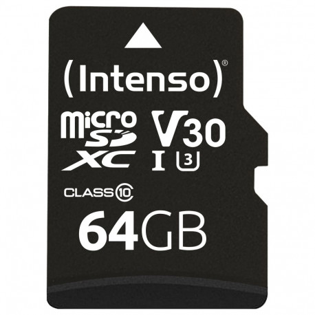 "CARD 64GB Intenso MicroSDXC 90MB/s +Adapter"