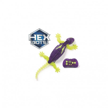 HEX BOTS Glow-in-the-Dark Gecko, Rechargeable Remote Control Robot Kids Toys, Climbs up Walls for Pr