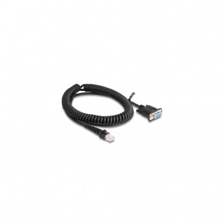 DeLOCK Coiled Cable RJ50 male to D-Sub 9 female 1.5 m black