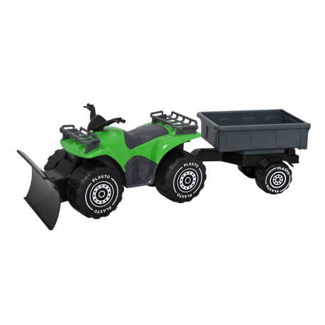 PLASTO Quadbike with trailer, 52 cm