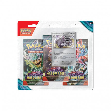 Trading Card Game - Pokémon Scarlet & Violet: Twilight Masquerade Blister Set (Revavroom) 3 Booster 