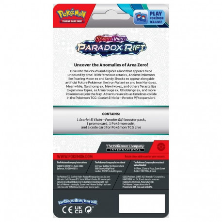 Trading Card Game - Pokémon TCG: Scarlet & Violet: Sinistea Paradox Rift Checklane Expansion Pack Wi