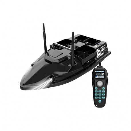 Remote-Controlled Bait Boat - Flytec V803-GPS 5200mAh, 500m Range, Dual Power Supply, Black