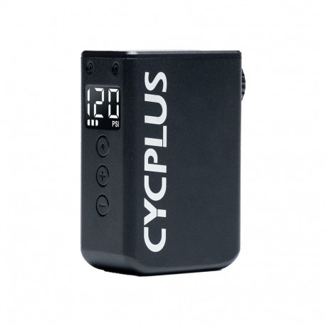 Electric Pump - CYCPLUS AS2 PRO MAX 120 PSI Mini Inflator with LED Screen, 600 mAh Black