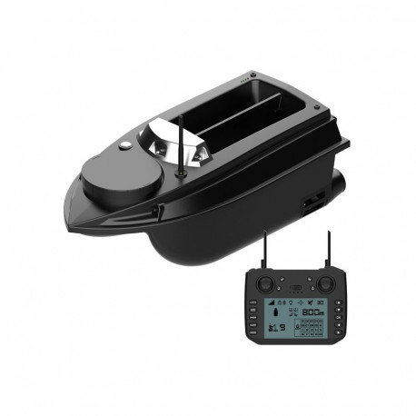 Fishing Equipment - Flytec V030 Basic Bait Boat with GPS, 3 kg Capacity, 20000mAh Battery - Black
