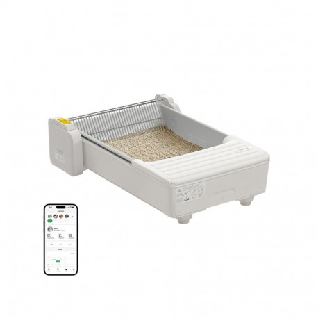 Pet Supplies - UBPet C31 Smart Self-Cleaning Litter Box, Dual-Rake System, App Monitoring, 1–11 kg, 