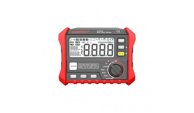Testing Equipment - Habotest HT5910 Digital Loop Resistance Tester With RCD Functionality, 100 Data 