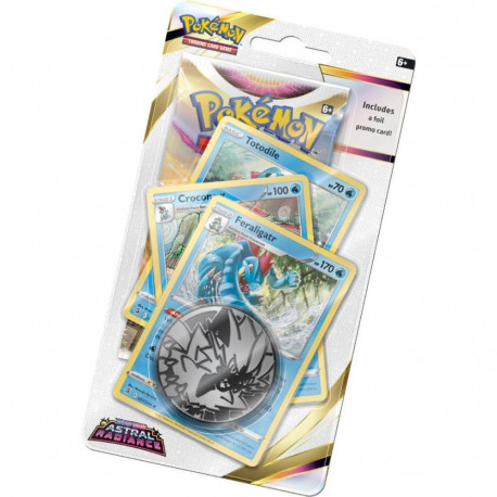 Trading Card Game - Pokémon TCG: Sword & Shield: Feraligatr Astral Radiance Premium Pack, 1 Booster 