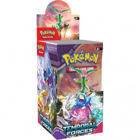 Trading Card Game - Pokémon Scarlet & Violet: Temporal Forces Half Booster Box, 18 Packs, 180 Cards,