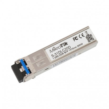 Networking Transceiver Module - MikroTik S-31DLC20D 1250 Mbit/s SFP 1310 nm 20 km