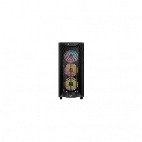 Computer Case - Corsair 3200D RS Mid-Tower, ATX, USB 3.2, Liquid Cooling, Smoked