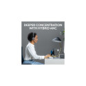 Logitech Zone Wireless 2 UC Wireless Headset, USB-C, USB-C Bluetooth receiver, Graphite