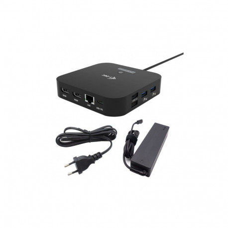 Docking Station USB-C 2x HDMI Dock PD + Charger 100W