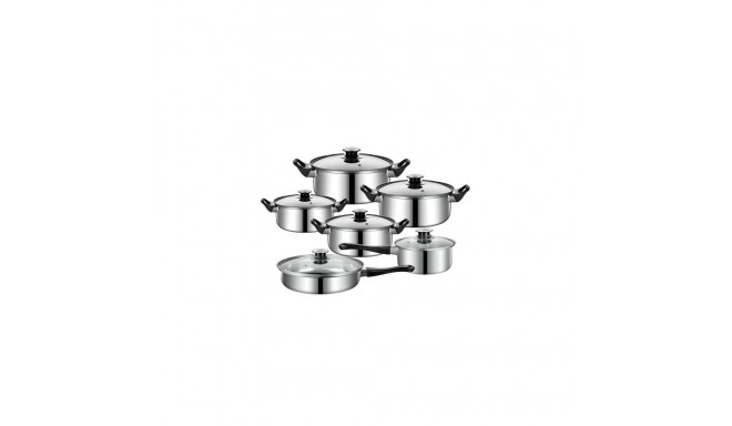 Retoo O068 Pot and pan set with lids 6pcs