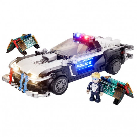 Cyberpunk Neoncity - Polizei Streifenwagen
