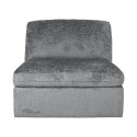 Modular sofa SAMOA 1-seater armless section, grey
