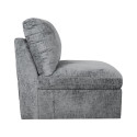 Modular sofa SAMOA 1-seater armless section, grey