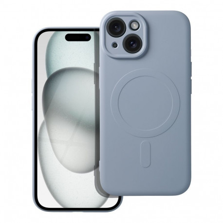 Mag Cover silicone case Samsung A57 SM-A576B light blue