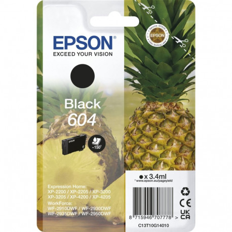 Epson Ink 604 Black Schwarz (C13T10G14010)