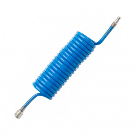 Hogert HT4R894 air hose, PU, 9m, 8×12mm, 1/4", spiral