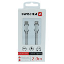 USB kaabel Swissten USB-C - Lightning, 2m, hõbe