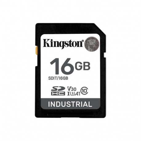 KINGSTON SDHC mälukaart 16GB tööstuslik -40C kuni 85C C10 UHS-I U3 V30 A1 pSLC