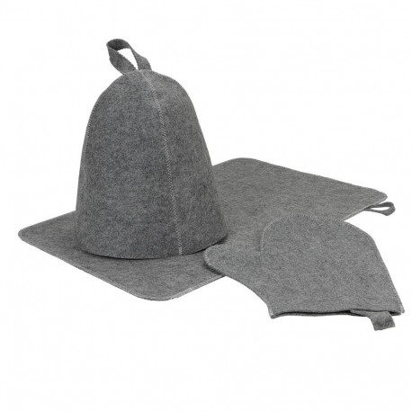 SAUNA SET FLAMMIFERA MET/HAT/GLOVES