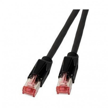 "EFB RJ45 Patchkabel Cat.6A S/FTP LSZH Draka UC900 TM21 schwarz 0,25m"