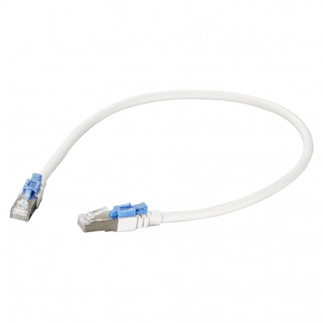 "EFB RJ45 Patchkabel Cat.6A S/FTP LSZH BC AWG26 abschliebar wei 0,5m"