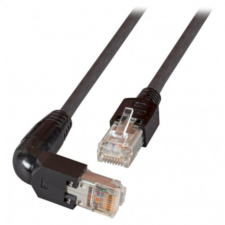 "EFB RJ45 Patchkabel Cat.5e S/UTP PVC TM11 1x90 schwarz 0,25m"