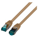 "EFB RJ45 Patchkabel Cat.6A S/FTP LSZH braun 0,15m"