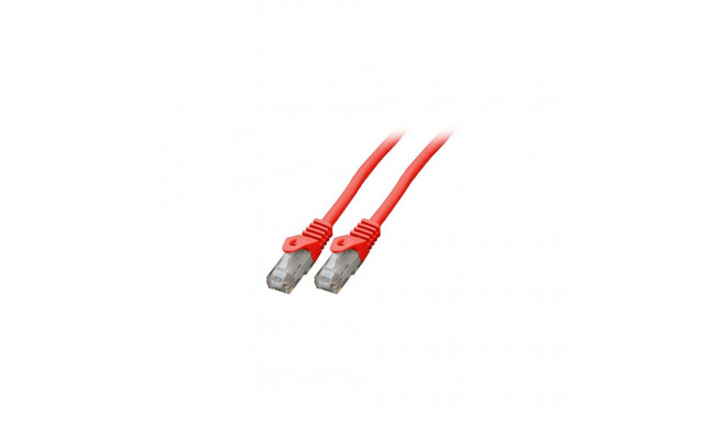 EFB RJ45 patchkaabel Cat.6 U/UTP LSZH CCA 1,5m, punane
