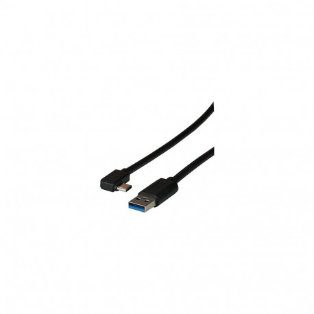 "EFB USB 3.2 Gen1 5Gbit 3A Kabel, Typ-A ,Stecker - Typ-C Stecker 90, 1m"