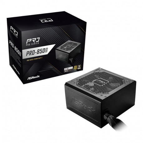 ASRock toiteplokk Pro Series PRO-850G 850W ATX 80+ Gold, must