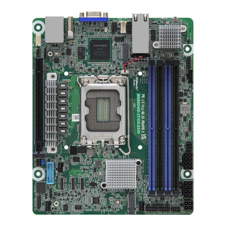 "ASRock Mainboard W680D4ID-2T/G5/X550 mini-DTX Sockel 1700 DDR5-only Single"