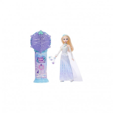 Disney Frozen Jewel Reveal Elsa Fashion Doll w/ 8 Surprises Including Gem Box & 10 Accessories
