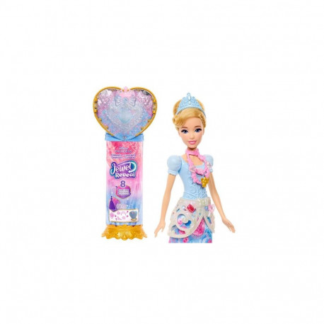 Disney Princess Jewel Reveal Cinderella Fashion Doll w/ 8 Surprises Including Gem Box &amp; Acce