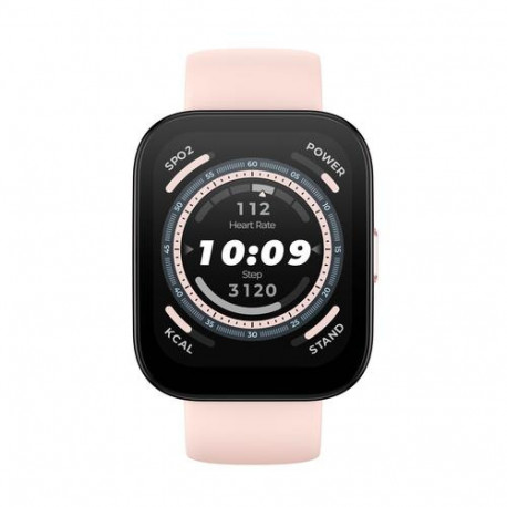 Amazfit Bip 5 4.85 cm (1.91") TFT 45.9 mm Digital 320 x 380 pixels Touchscreen Pink GPS (sa