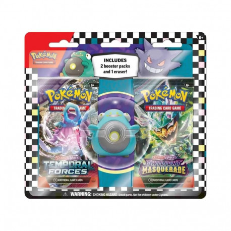 Collectible Card Game - Pokémon TCG Scarlet & Violet Bellibolt Eraser Set With 2 Booster Packs Multi