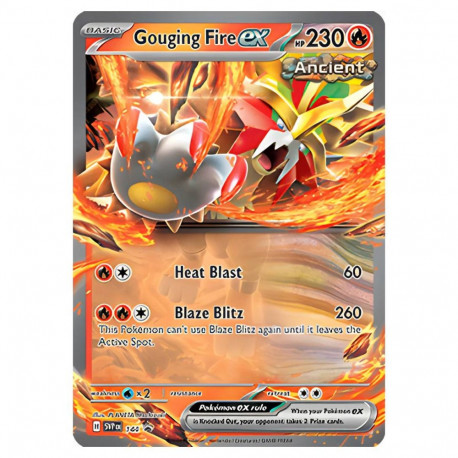 Trading Card Game - Pokémon TCG: Paradox Destinies Gouging Fire Ex Collection Metal Box