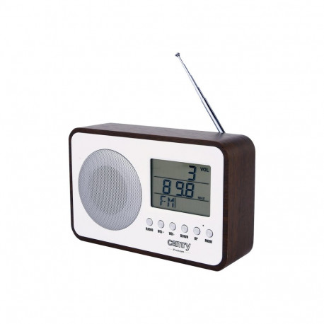 Camry digitaalne raadio CR 1153 5 W valge/puidust