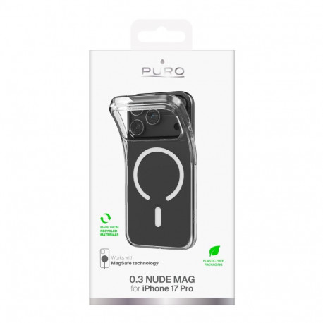 Apple iPhone 17 Pro Cover 0.3 with Magsafe by Puro Transparent